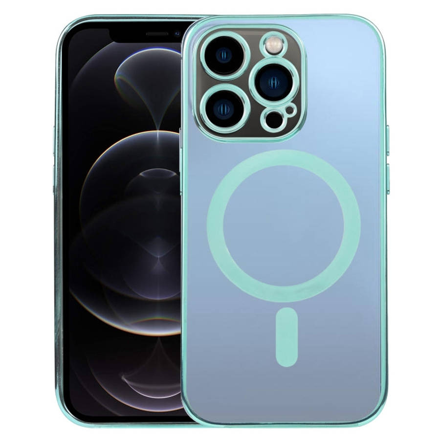 MagSafe Electroplating Straight TPU Phone Case, For iPhone 13 Pro, For iPhone 13 Pro Max, For iPh...