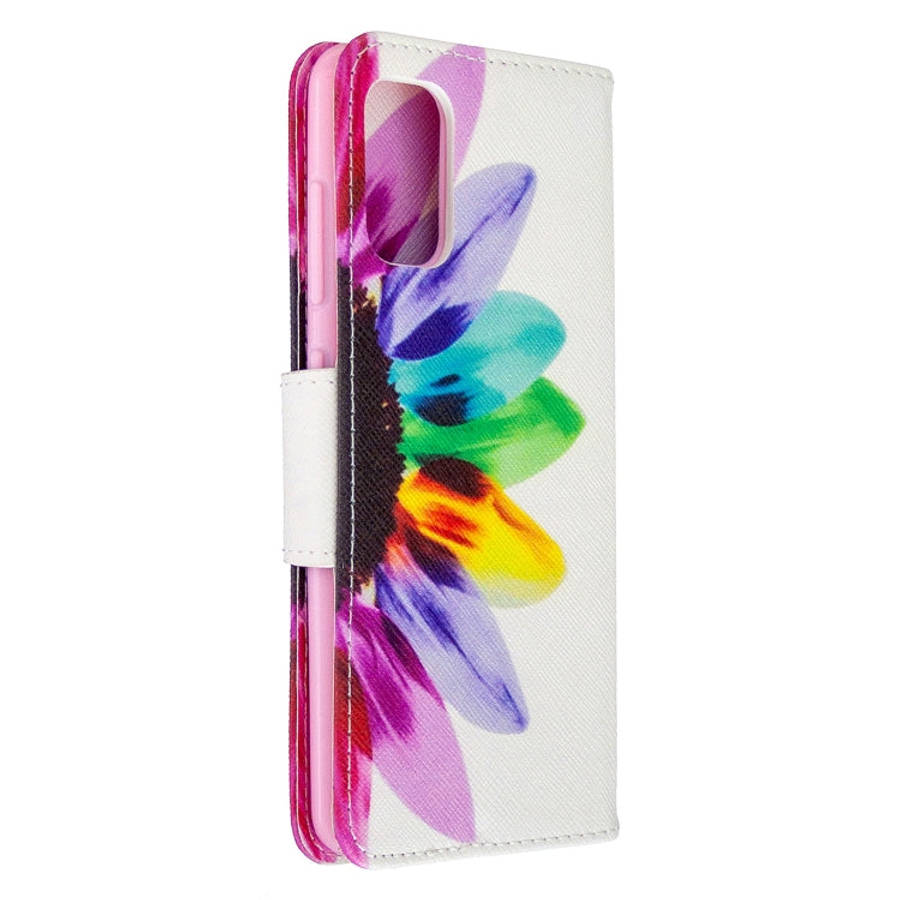 Colored Drawing Pattern Horizontal Flip Leather Case with Holder & Card Slots & Wallet, For Galax...