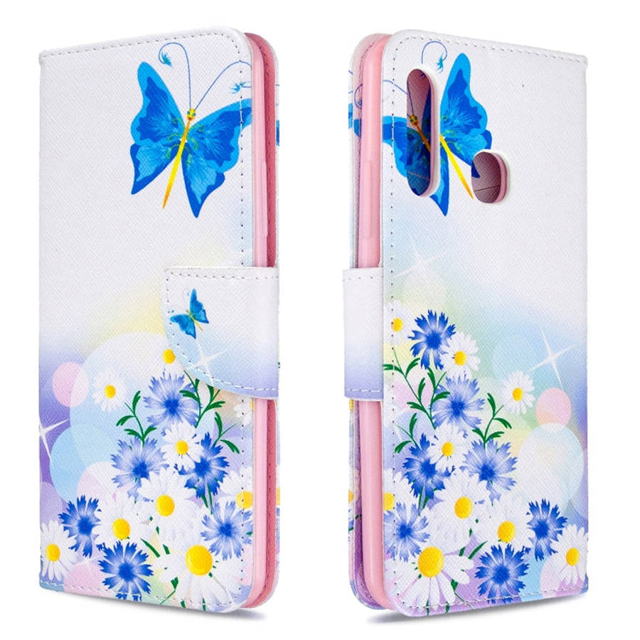 Colored Drawing Pattern Horizontal Flip Leather Case with Holder & Card Slots & Wallet, For Galax...