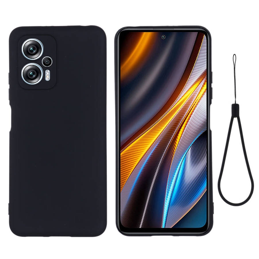 Pure Color Liquid Silicone Shockproof Full Coverage Phone Case, For Xiaomi Poco X4 GT/Redmi Note ...