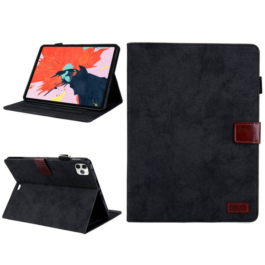 For iPad Pro 11 (2020) Marble Style Cloth Texture Tablet PC Protective Leather Case with Bracket ...