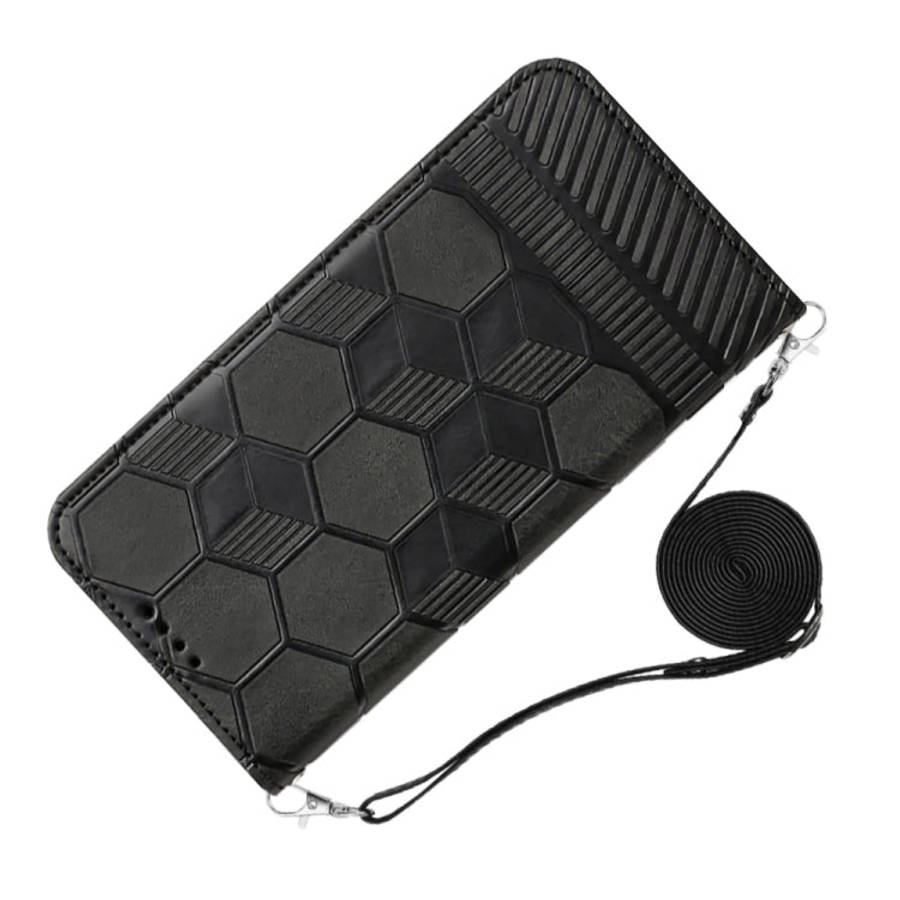Crossbody Football Texture Magnetic PU Phone Case, For iPhone 13 Mini, For iPhone 13 Pro, For iPh...