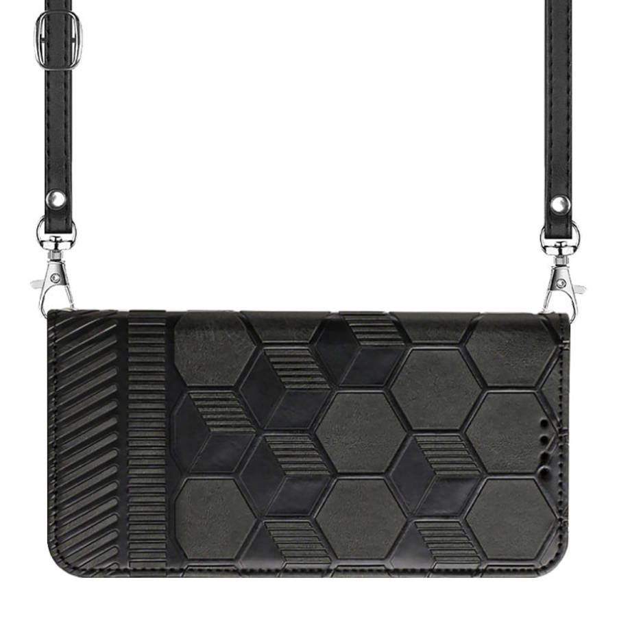 Crossbody Football Texture Magnetic PU Phone Case, For iPhone 13 Mini, For iPhone 13 Pro, For iPh...