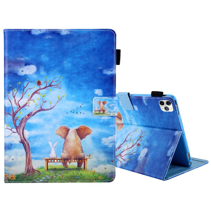 For iPad Pro 11 (2020) & (2018) Painted Pattern Tablet PC Protective Leather Case with Bracket & ...