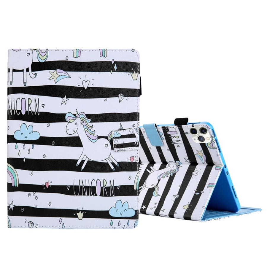 For iPad Pro 11 (2020) & (2018) Painted Pattern Tablet PC Protective Leather Case with Bracket & ...