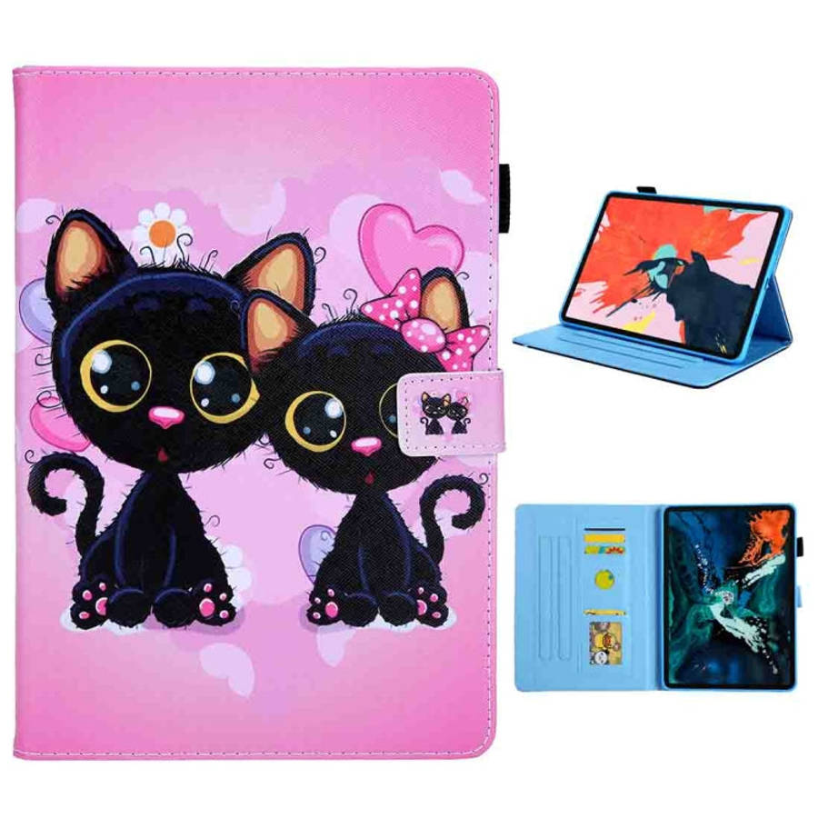 For iPad Pro 11 (2020) & (2018) Painted Pattern Tablet PC Protective Leather Case with Bracket & ...