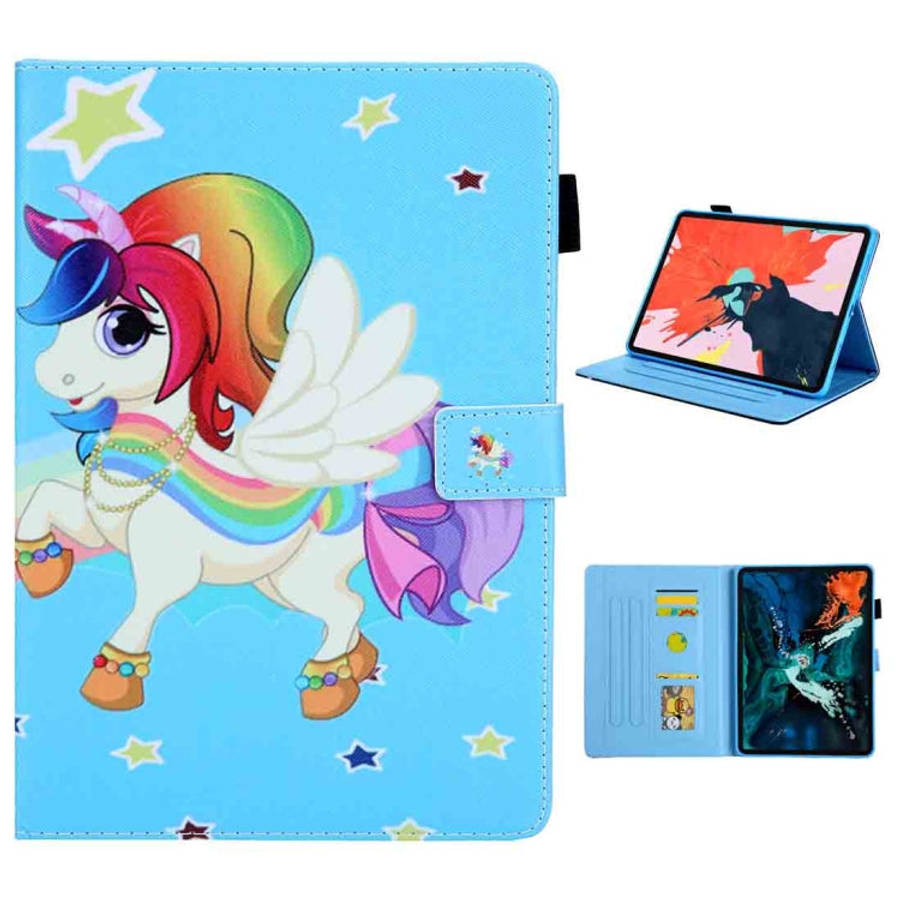 For iPad Pro 11 (2020) & (2018) Painted Pattern Tablet PC Protective Leather Case with Bracket & ...