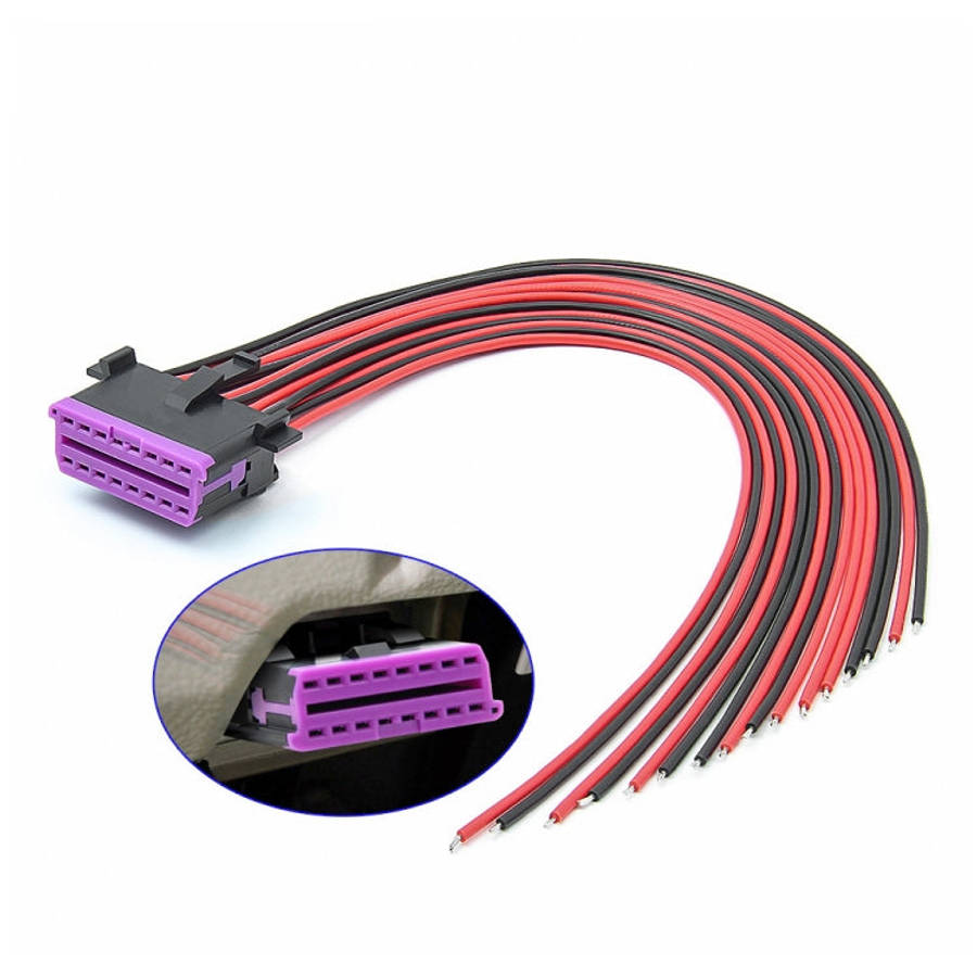 30cm 16Pin Fixed Terminal Extension Cable, Female Plug for Honda, Female Plug for Volkswagen, Mal...
