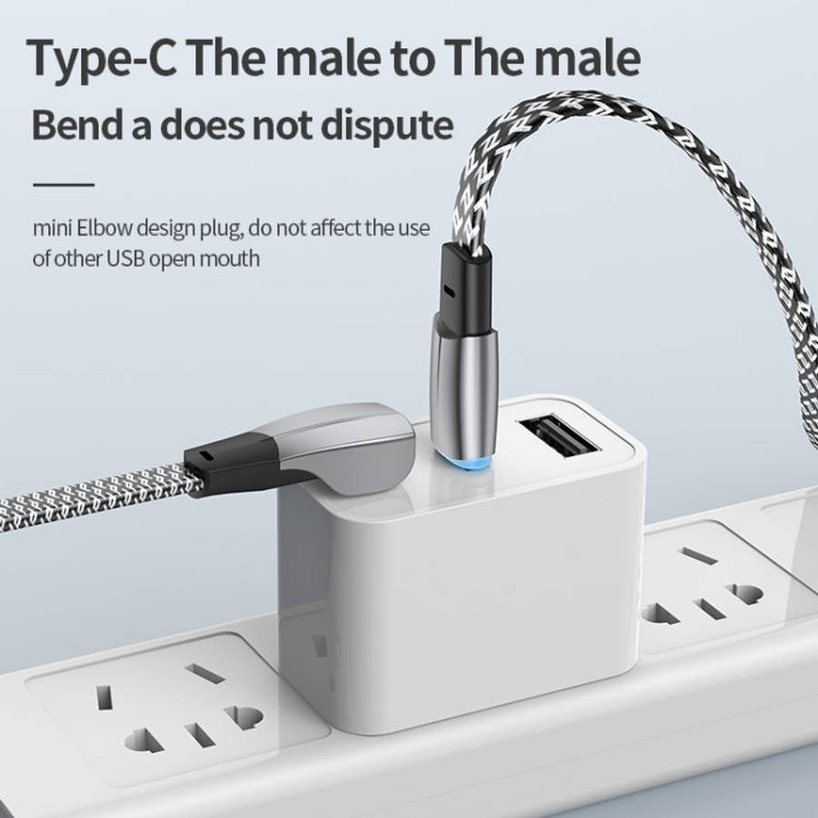 3A USB-C/Type-C to 8 Pin Elbow Fast Charge Data Cable, 3A Type-C to 8 Pin 1.2m, 3A Type-C to 8 Pi...