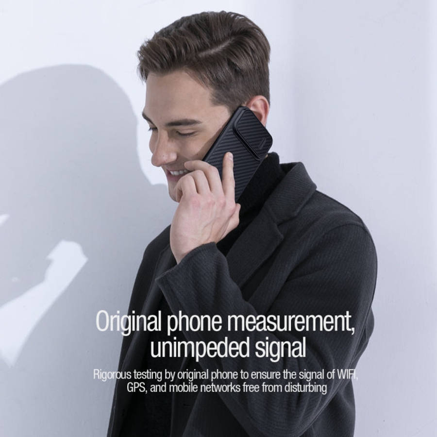 NILLKIN Synthetic Fiber Camshield Phone Case, For iPhone 14 Plus, For iPhone 14 Pro