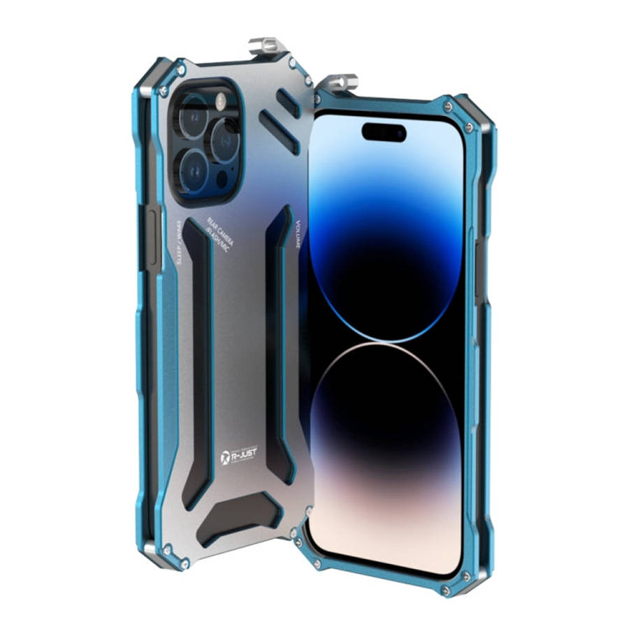R-JUST RJ17 Shockproof Armor Metal Phone Case, For iPhone 14, For iPhone 14 Plus, For iPhone 14 P...