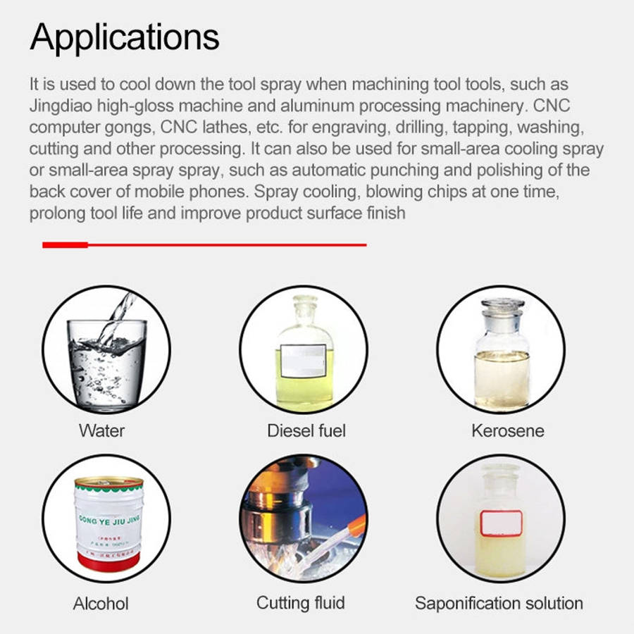 CNC Lathe Mist Coolant Lubrication Spray Engraving Machine Cooling Sprayer, Without Magnetic Base...