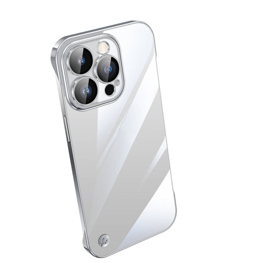 Electroplating Frameless Clear PC Phone Case, For iPhone 13 Pro Max, For iPhone 12, For iPhone 12...