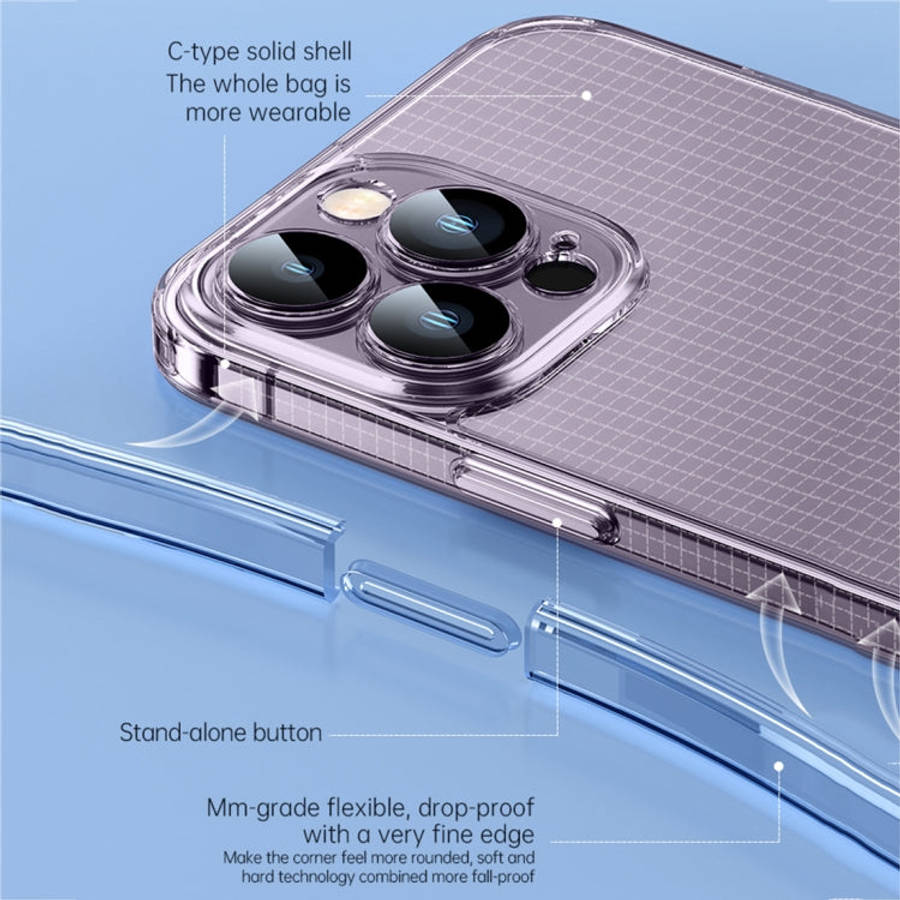 SULADA Crystal Steel Series TPU Transparent Phone Case, For iPhone 14, For iPhone 14 Plus, For iP...