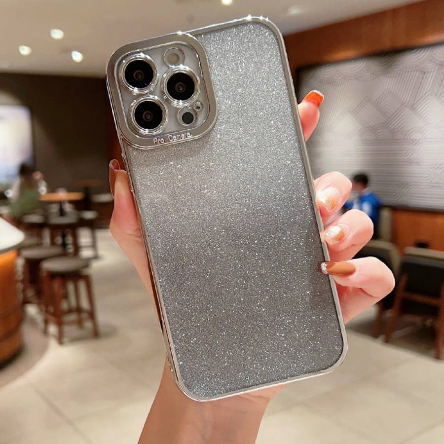 High Transparent Gradient Color Glitter TPU Phone Case, For iPhone 12 Pro Max, For iPhone 12 Pro,...