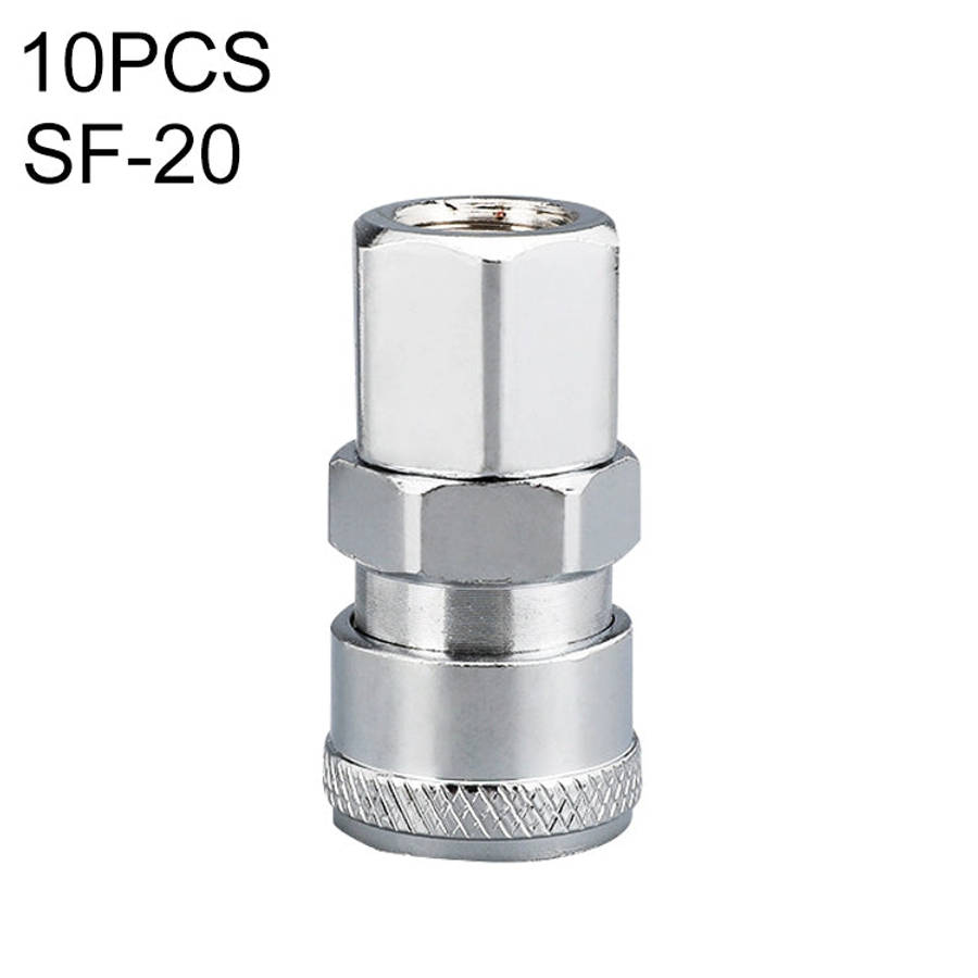 10pcs C-type Self-lock Air Tube Pneumatic Quick Fitting Connector, PF-20, PF-30, PF-40, PH-20, PH...