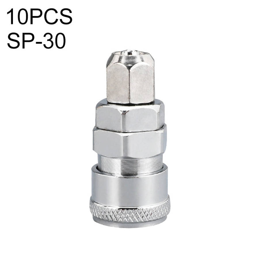 10pcs C-type Self-lock Air Tube Pneumatic Quick Fitting Connector, PF-20, PF-30, PF-40, PH-20, PH...