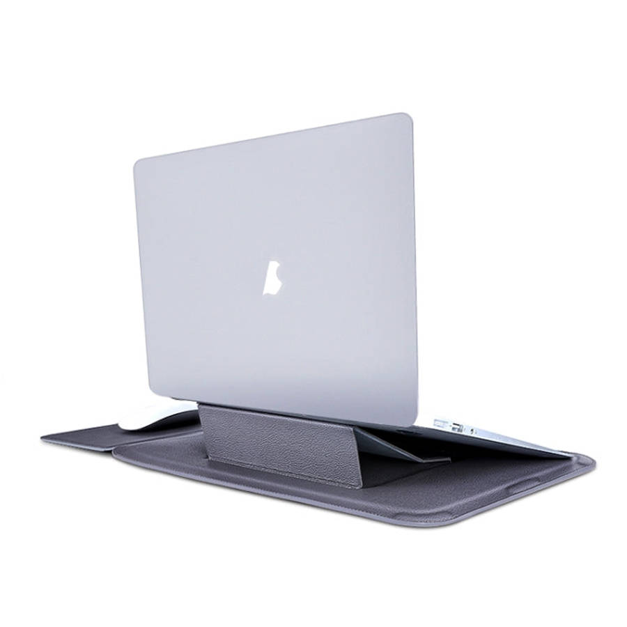 PU Leather 4 in 1 Laptop Bag with Functional Bracket, For MacBook 12 / 14 inch, For MacBook 15 / ...