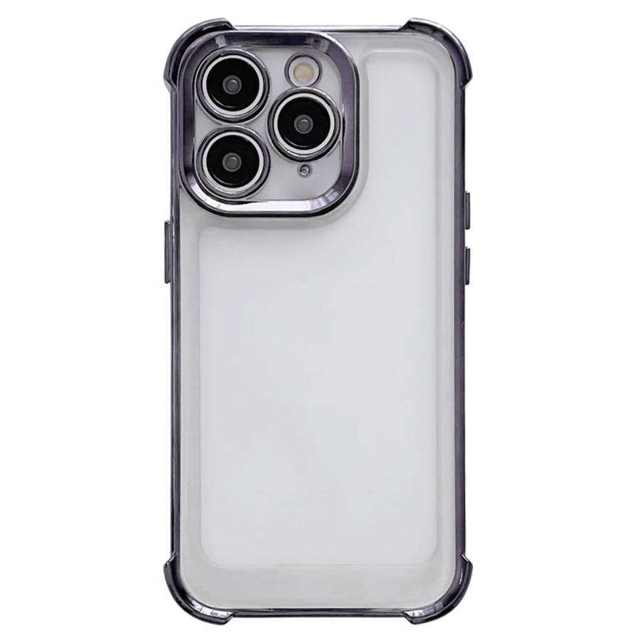 Electroplating Four-corner Shockproof Space Phone Case, For iPhone 15 Pro Max, For iPhone 15 Pro,...