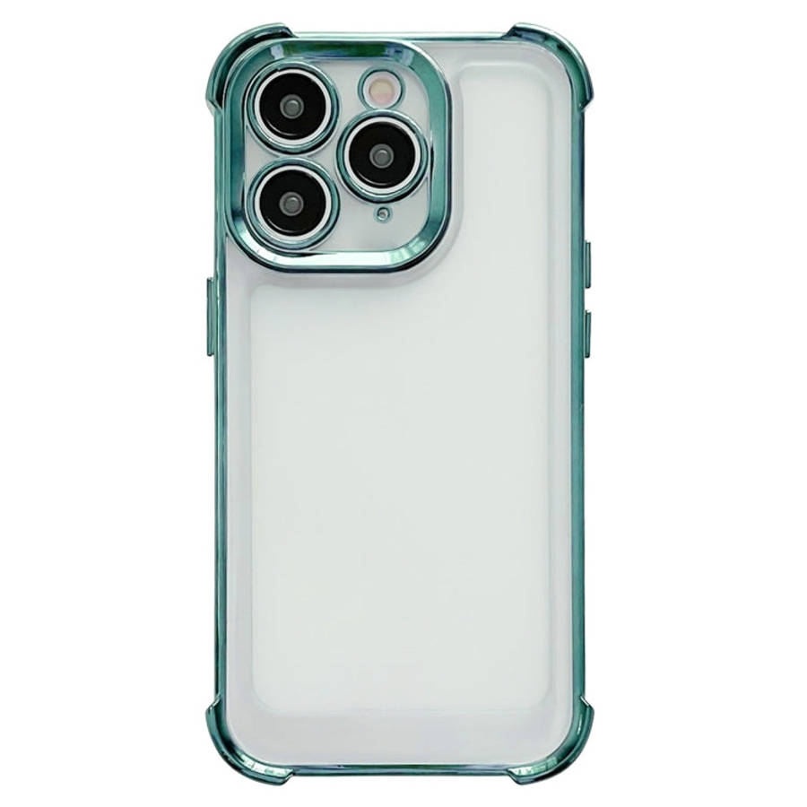 Electroplating Four-corner Shockproof Space Phone Case, For iPhone 15 Pro Max, For iPhone 15 Pro,...