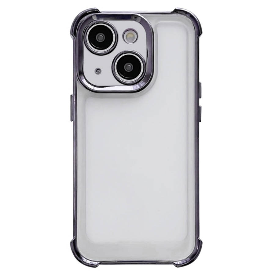 Electroplating Four-corner Shockproof Space Phone Case, For iPhone 15 Pro Max, For iPhone 15 Pro,...