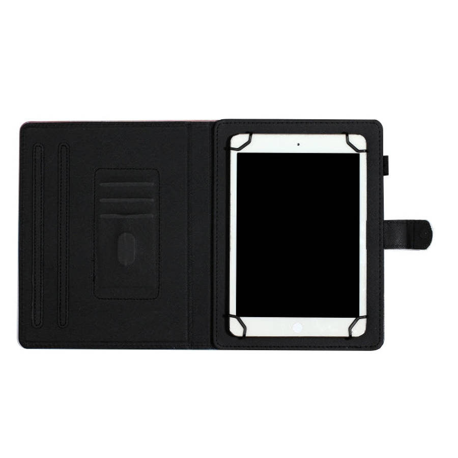 Tablet PC Universal Coloured Drawing Pattern Horizontal Flip Leather Case with Holder & Card Slot...