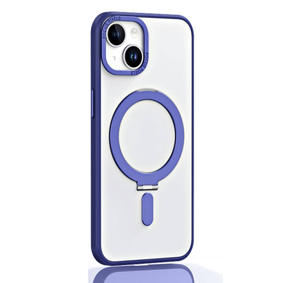 Skin Feel MagSafe Shockproof Protective Phone Case with Holder, For iPhone 14, For iPhone 14 Plus...