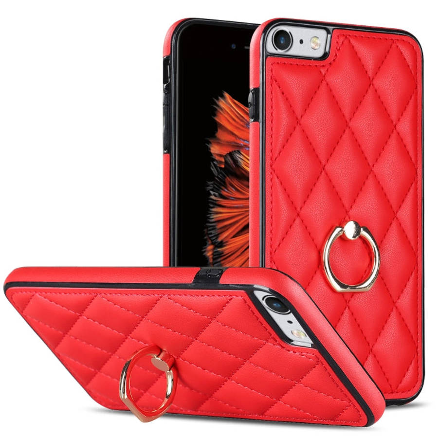 Rhombic PU Leather Phone Case with Ring Holder, For iPhone 11 Pro, For iPhone 11 Pro Max, For iPh...