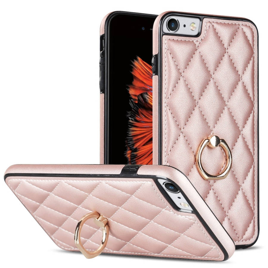 Rhombic PU Leather Phone Case with Ring Holder, For iPhone 11 Pro, For iPhone 11 Pro Max, For iPh...