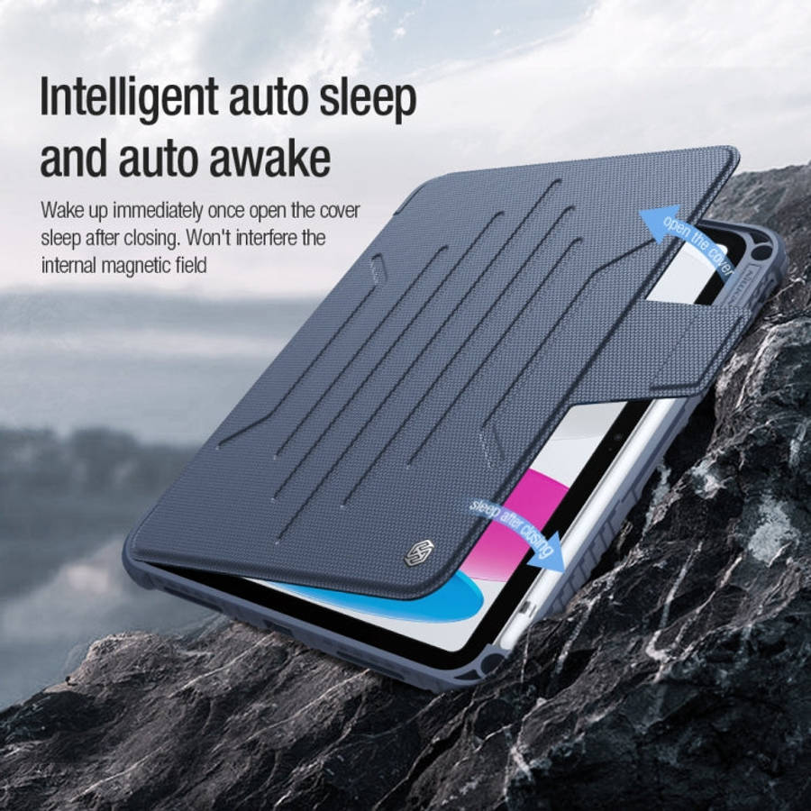 NILLKIN Bumper Snapsafe Multifunctional Leather Tablet Case with Pen Slot, For iPad 10th Gen 10.9...