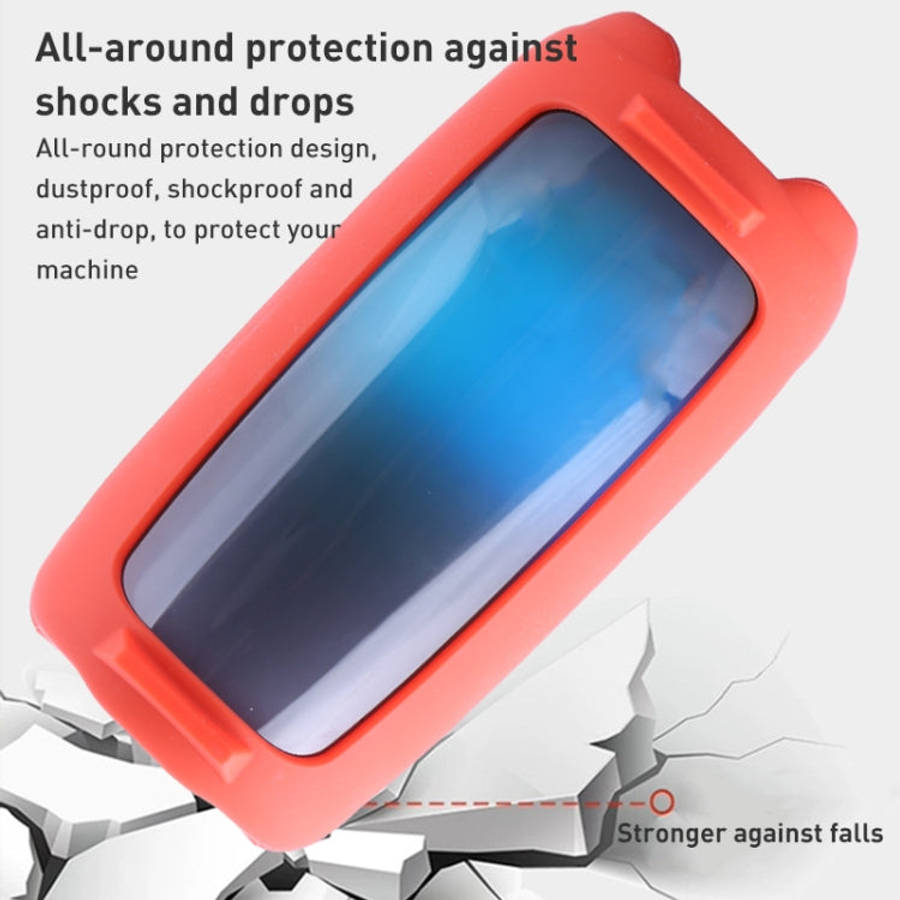 Colorful Light Effect Bluetooth Speaker Silicone Case with Shoulder Strap, For JBL Pulse 5 Black,...
