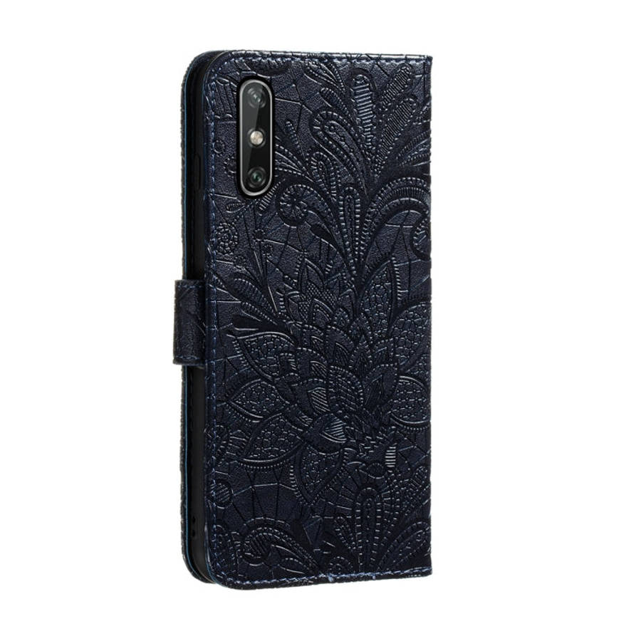 Lace Flower Embossing Pattern Horizontal Flip Leather Case , with Holder & Card Slots & Wallet & ...