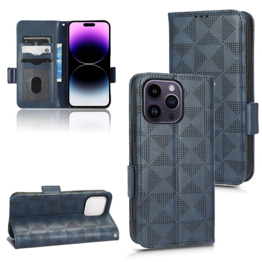 Symmetrical Triangle Leather Phone Case, For iPhone 14 Pro Max, For iPhone 14 Pro, For iPhone 14,...