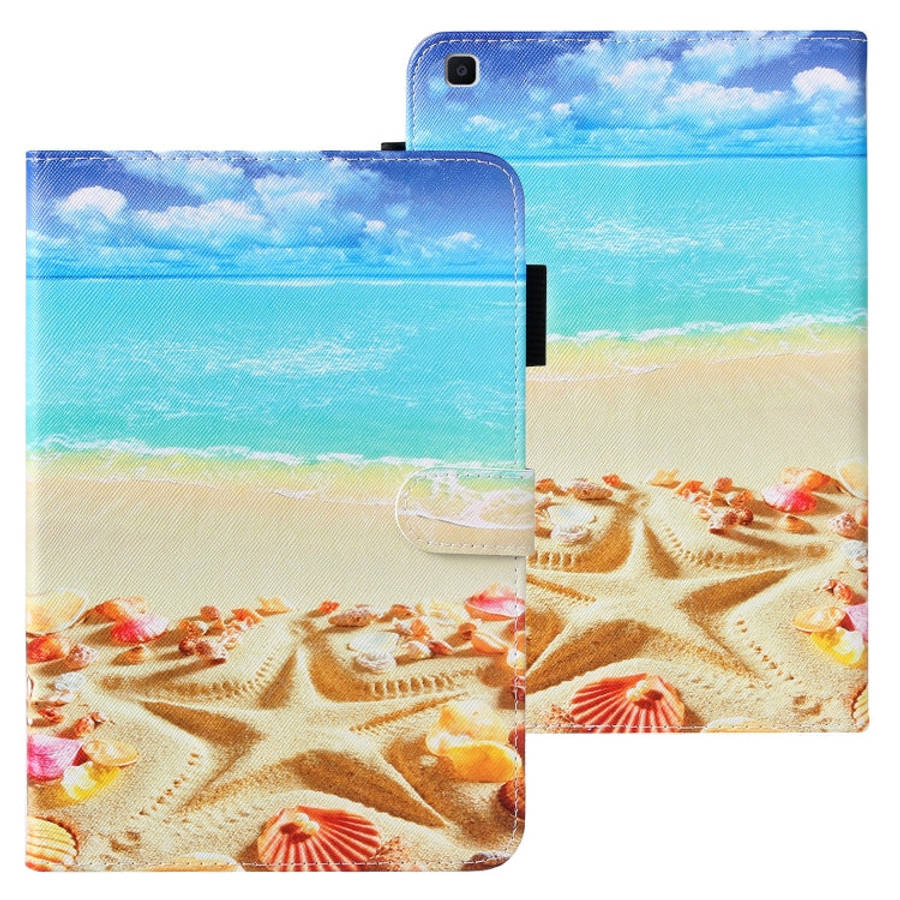 Cross Texture Painted Horizontal  Leather Case with Sleep / Wake-up Function & Card Slot & Holder...