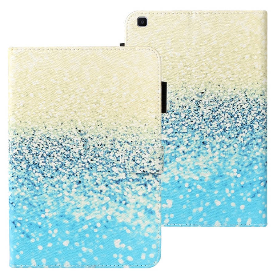 Cross Texture Painted Horizontal  Leather Case with Sleep / Wake-up Function & Card Slot & Holder...
