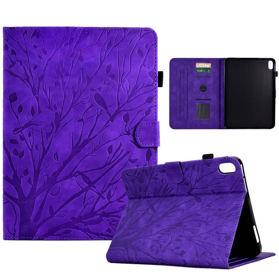 Fortune Tree Pressure Flower PU Tablet Case with Wake-up / Sleep Function, For iPad 10.2 2019 202...