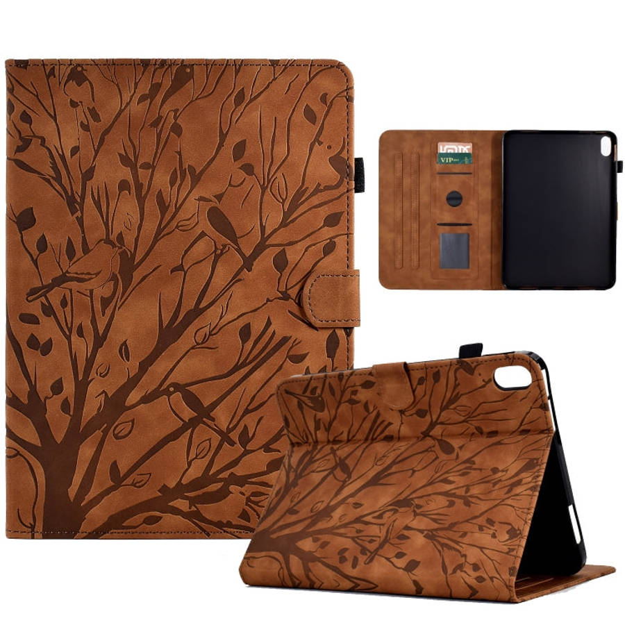 Fortune Tree Pressure Flower PU Tablet Case with Wake-up / Sleep Function, For iPad 10.2 2019 202...