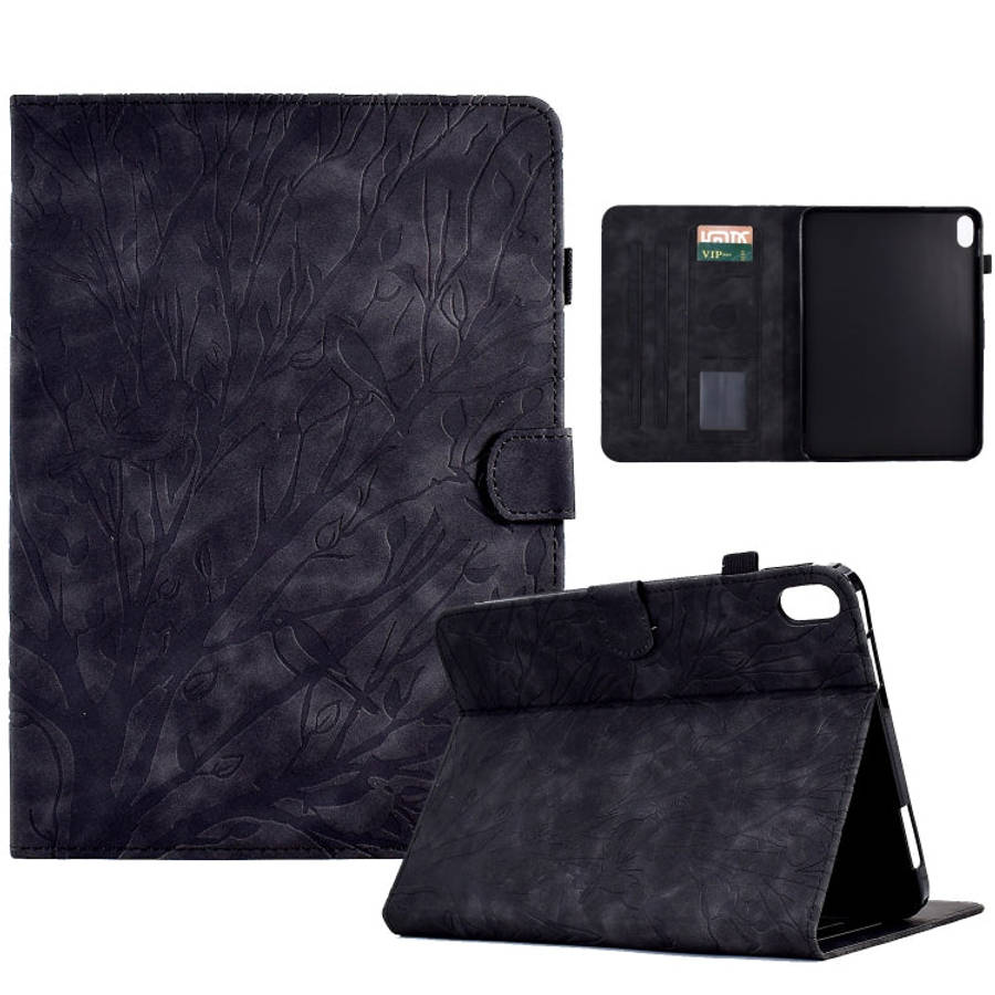 Fortune Tree Pressure Flower PU Tablet Case with Wake-up / Sleep Function, For iPad 10.2 2019 202...