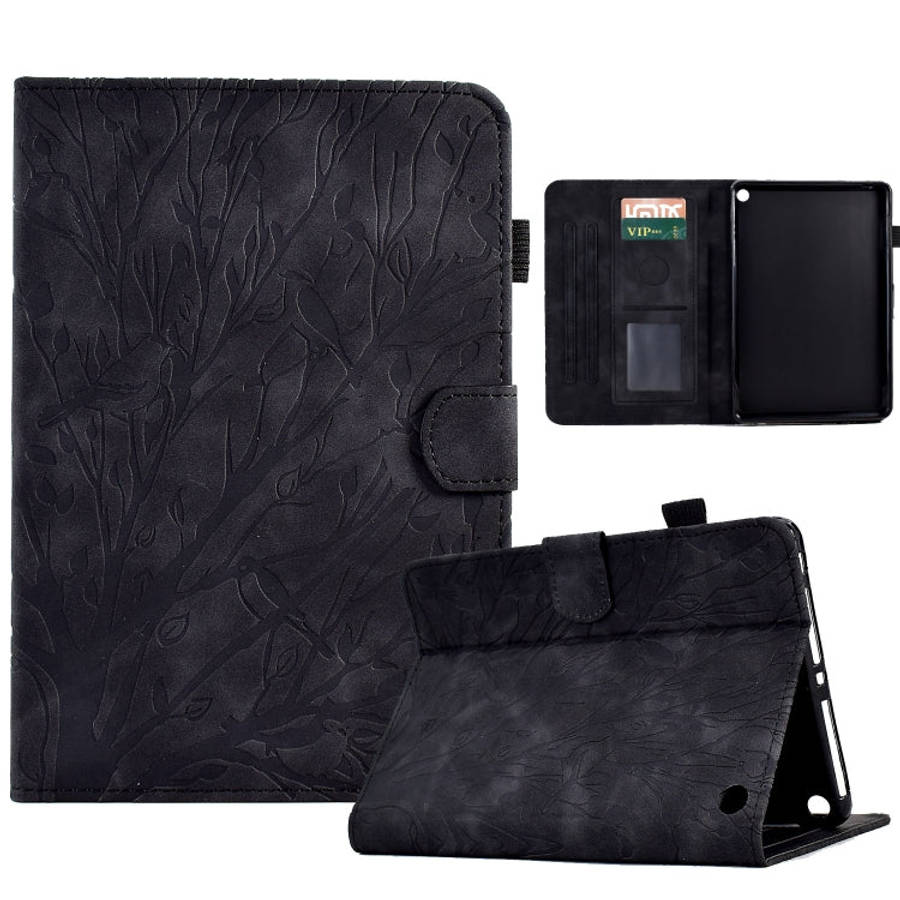 Fortune Tree Pressure Flower PU Tablet Case with Wake-up / Sleep Function, For iPad 10.2 2019 202...