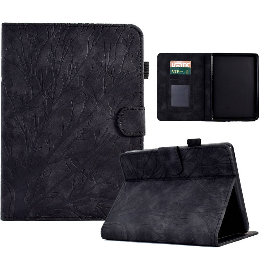 Fortune Tree Pressure Flower PU Tablet Case with Wake-up / Sleep Function, For iPad 10.2 2019 202...