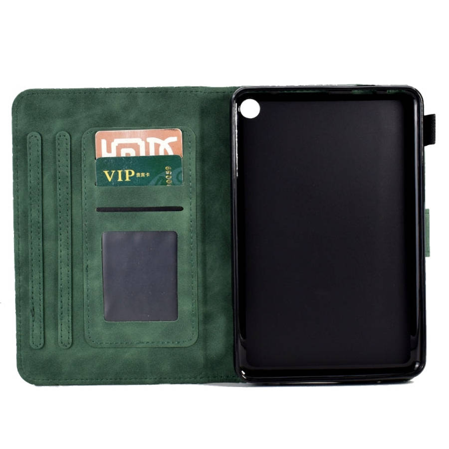 Fortune Tree Pressure Flower PU Tablet Case with Wake-up / Sleep Function, For Amazon Fire 7 2022...