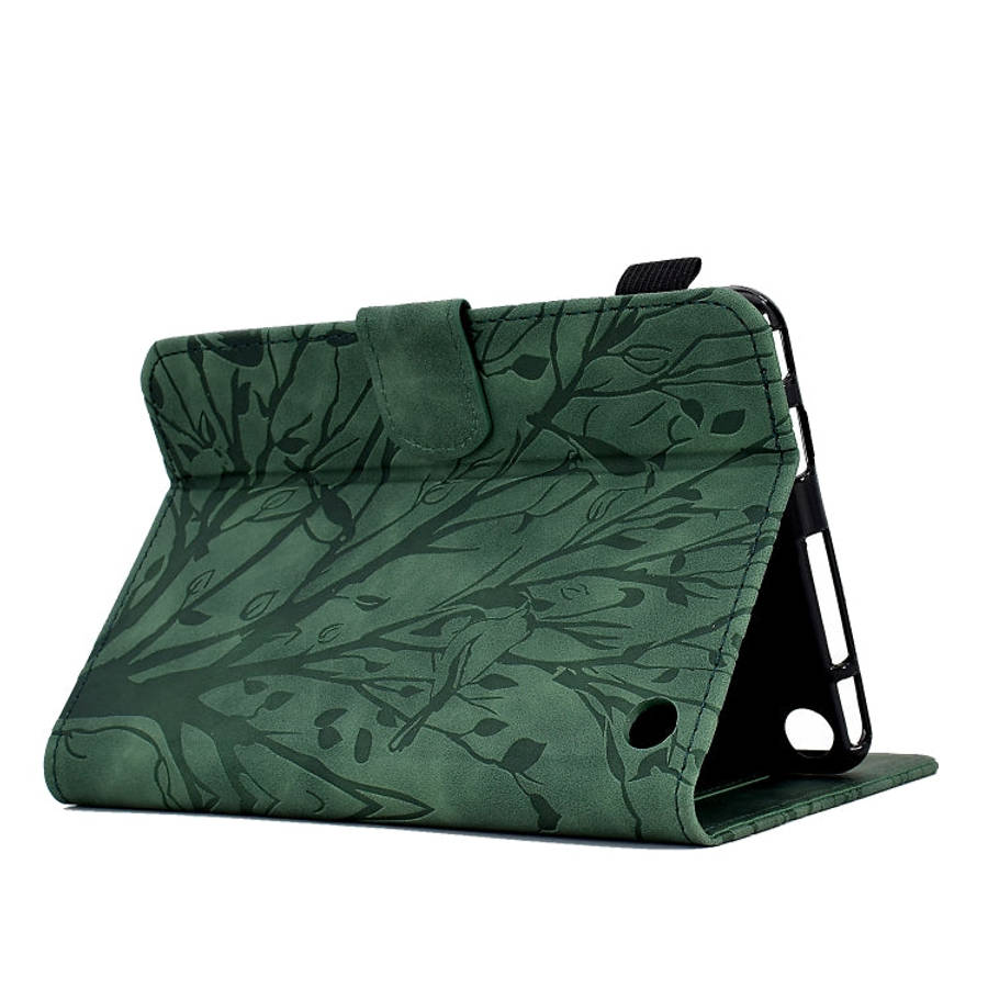 Fortune Tree Pressure Flower PU Tablet Case with Wake-up / Sleep Function, For Amazon Fire 7 2022...