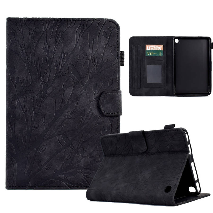 Fortune Tree Pressure Flower PU Tablet Case with Wake-up / Sleep Function, For Amazon Fire 7 2022...