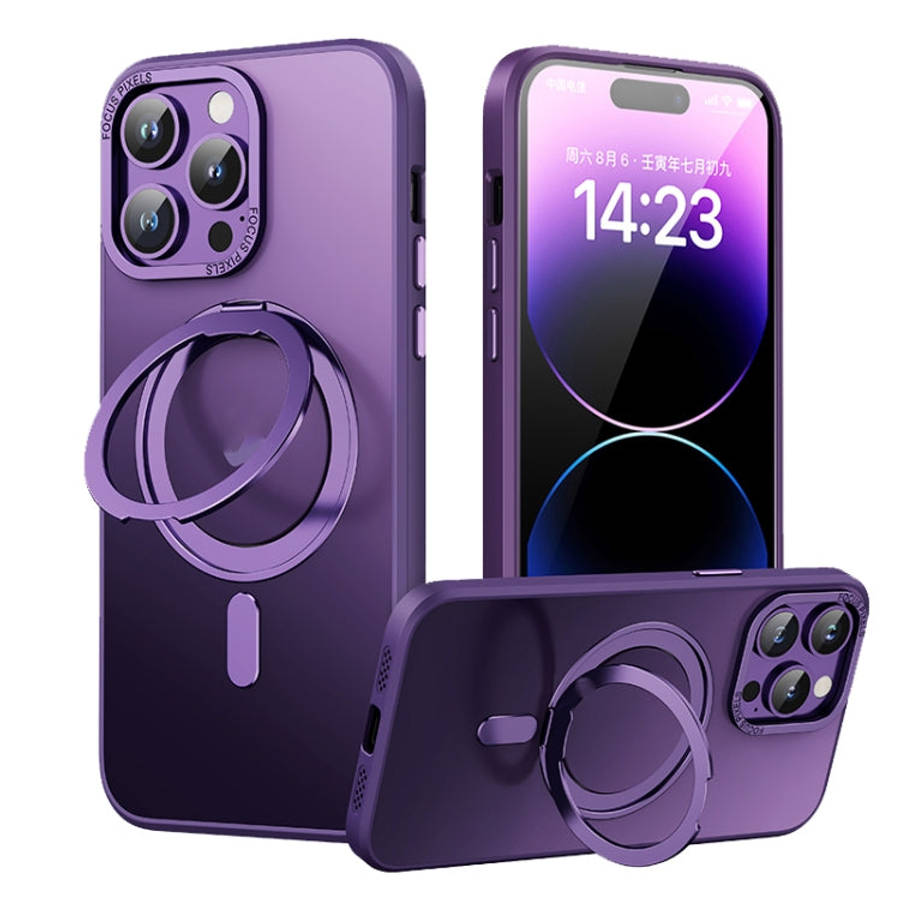 360 Rotating MagSafe Magnetic Skin Feel Phone Case, For iPhone 14 Pro Max, For iPhone 14 Pro, For...
