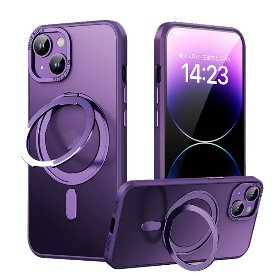360 Rotating MagSafe Magnetic Skin Feel Phone Case, For iPhone 14 Pro Max, For iPhone 14 Pro, For...