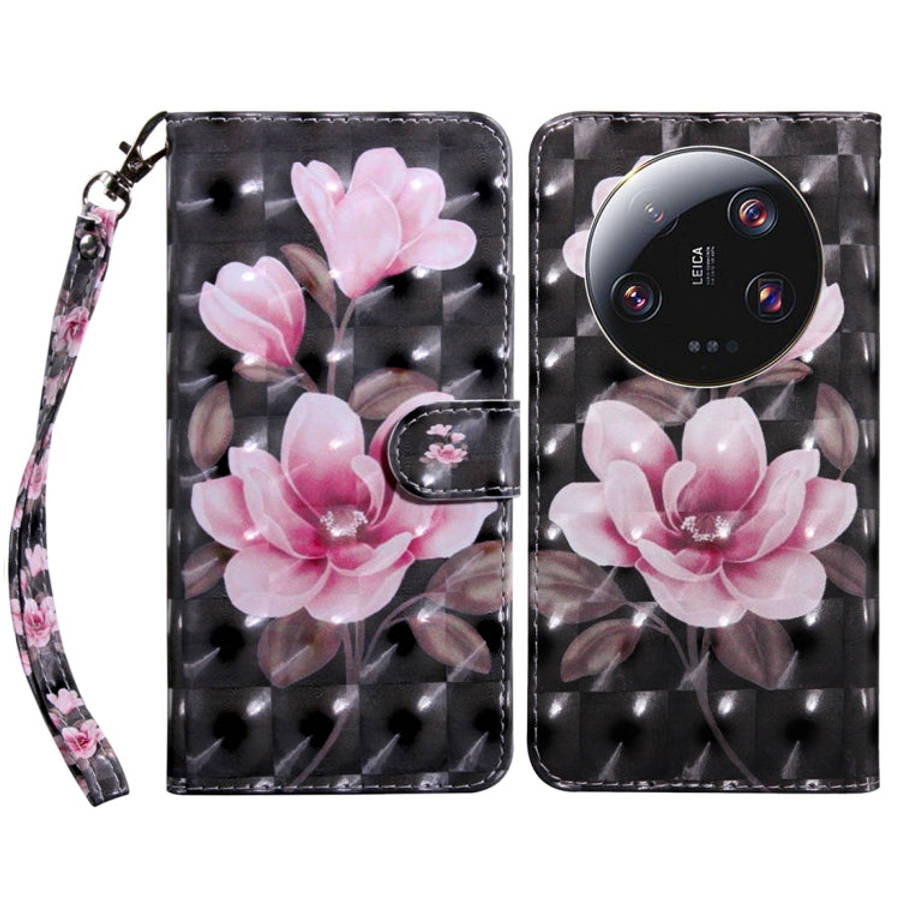 3D Painted Pattern Leather Phone Case, For Xiaomi Redmi Note 13 Pro+, For Xiaomi Redmi Note 13 Pr...