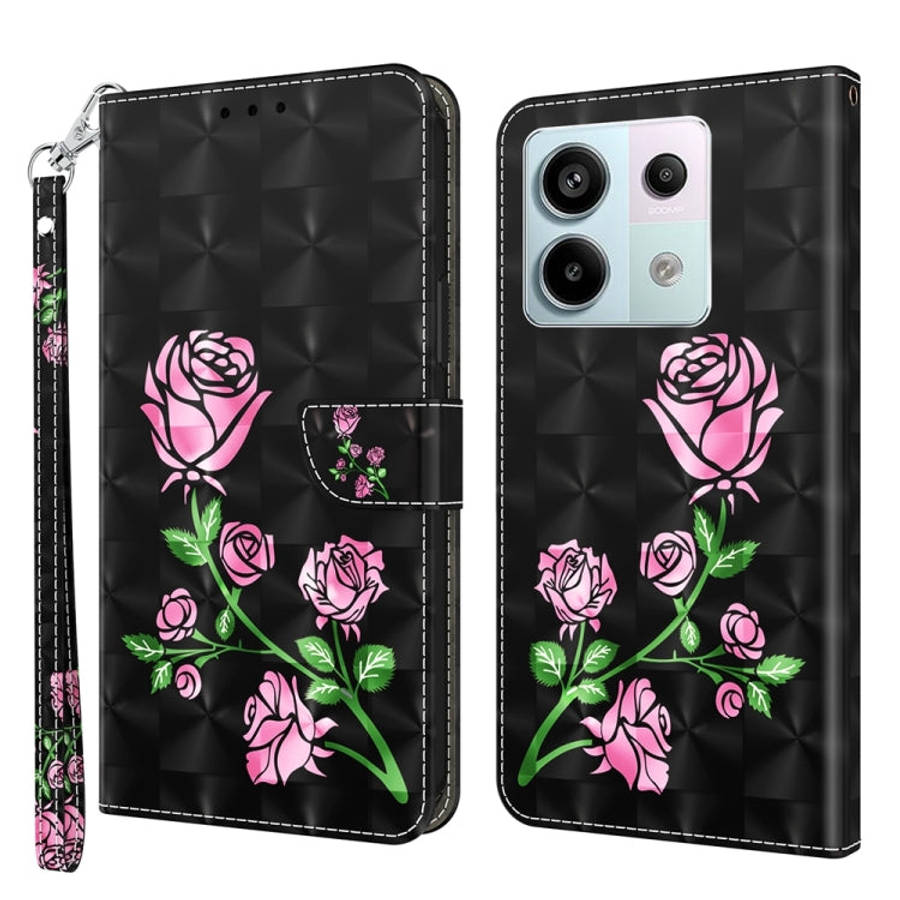 3D Painted Pattern Leather Phone Case, For Xiaomi Redmi Note 13 Pro+, For Xiaomi Redmi Note 13 Pr...