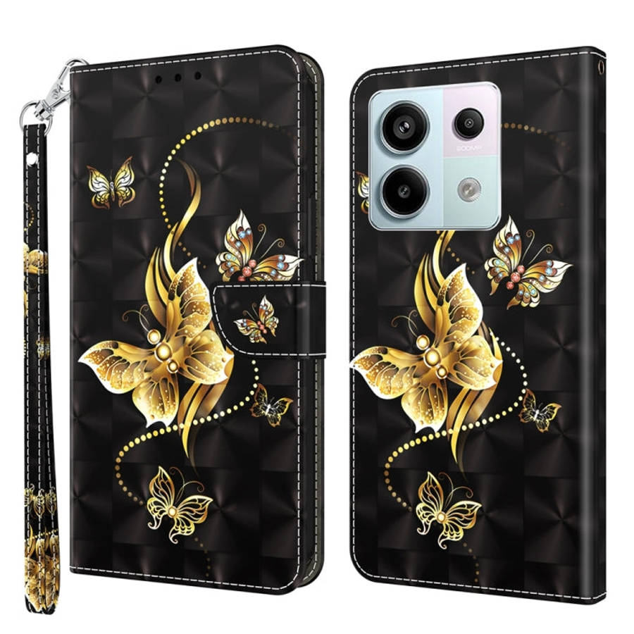 3D Painted Pattern Leather Phone Case, For Xiaomi Redmi Note 13 Pro+, For Xiaomi Redmi Note 13 Pr...