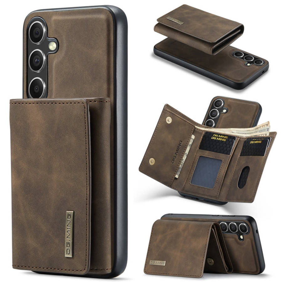 DG.MING M1 Series 3-Fold Multi Card Wallet + Magnetic Phone Case, For Samsung Galaxy A15 5G / A15...