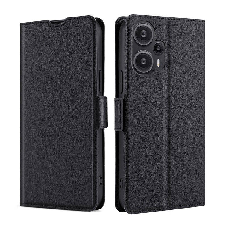 Ultra-thin Voltage Side Buckle Horizontal Flip Leather Phone Case, For Xiaomi Redmi Turbo 3 5G, F...